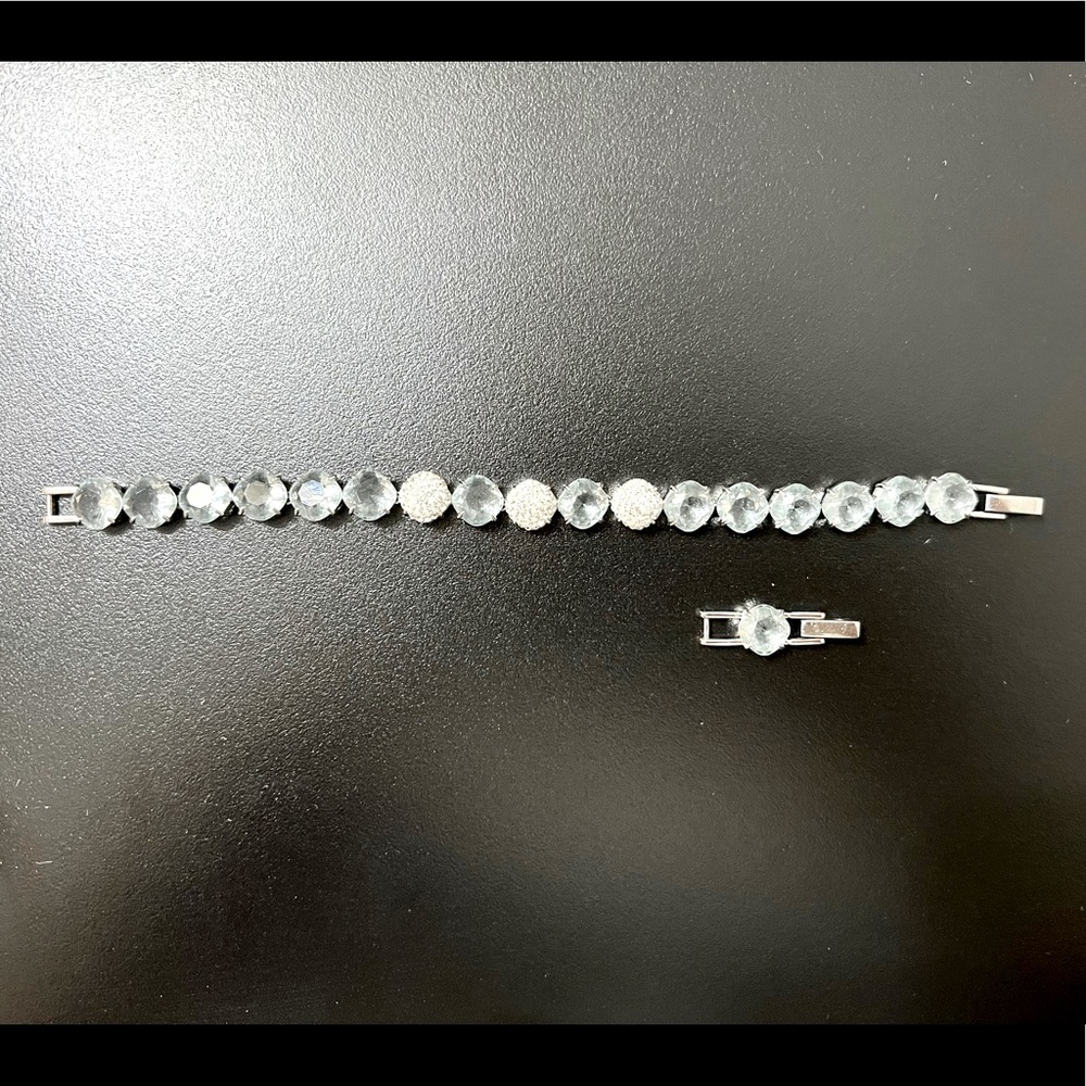 💙SWAROVSKI tennis bracelet aquamarine 💙